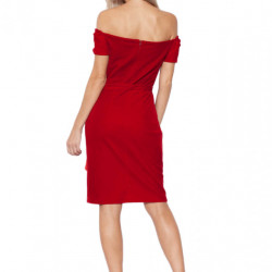 Rochie din catifea cu cordon
