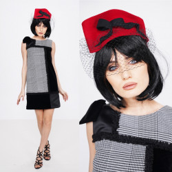 Rochie "patchwork" cu funda