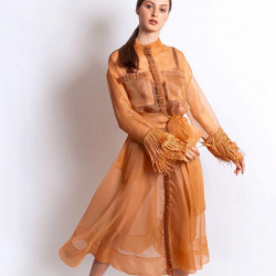 Trenci din organza cu cordon