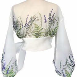 Camasa din organza cu imprimeu floral