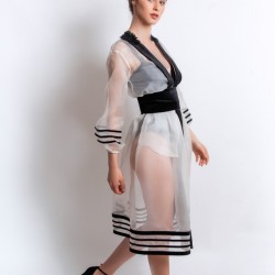 Rochie kimono din matase