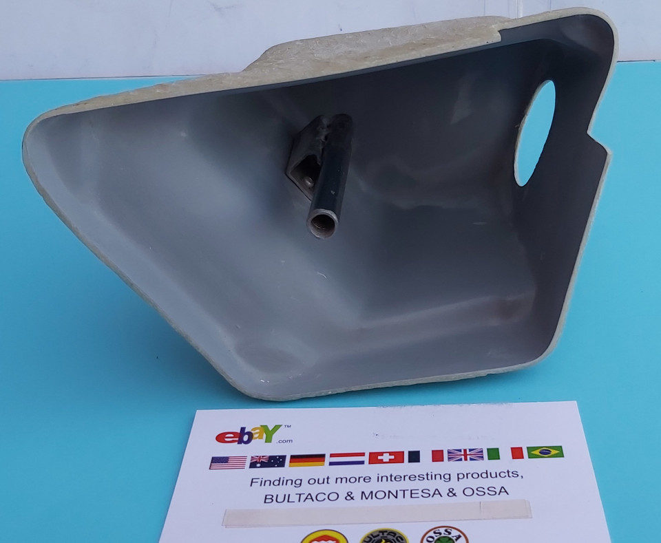 Réservoir Carburant Bultaco Alpina Bleu Pétrole - Avec Siège, Boîtier Et Bouchon - Neuf - Alliage Aluminium