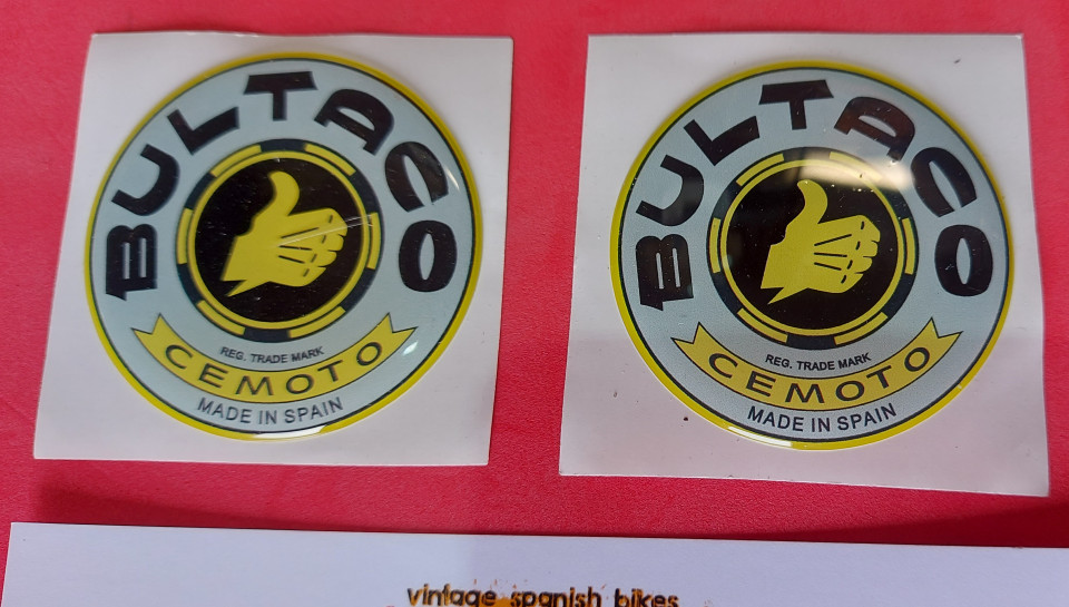 BULTACO EMBLEM BADGES GAS TANK NEW