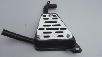 BULTACO EXHAUST SHERPA 49 BULTACO MATADOR EXHAUST SILENCER Bultaco Sherpa Model 49 Exhaust Triangle Silencer Complete