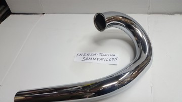 BULTACO SHERPA SAMMY MILLER EXHAUST PIPE NEW SHERPA 10 EXHAUST SHERPA SAMMY MILLER EXHAUST BULTACO FRONT PIPE EXHAUST