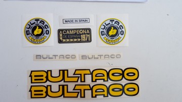 BULTACO SHERPA KIT CAMPEON DECALS KIT NEW BULTACO SHERPA KIT CAMPEON DECALS BULTACO SHERPA