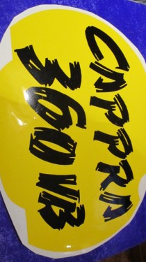 MONTESA CAPPRA 360 VB decal front number plate