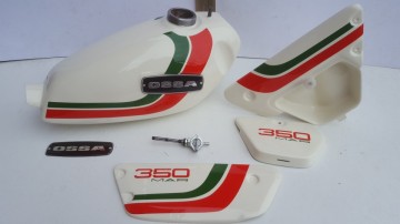 OSSA MICK ANDREWS 350cc GAS TANK + SIDE PANELS NEW OSSA MAR BODY KIT GAS TANK + SIDE PANELS OSSA MICK ANDREWS 350cc