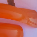 OSSA TR80 FENDERS FRONT & REAR NEW OSSA TR 80 FENDERS FRONT FENDER OSSA ORANGE MUDGUARDS OSSA 250 MUDGUARDS OSSA TRIAL 250 FENDERS ORANGE