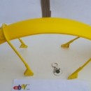 OSSA TR80 FRONT FENDER + SUPPORTS NEW OSSA TR 80 FRONT FENDER+ BRACKETS OSSA YELLOW MUDGUARD