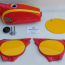 BULTACO PURSANG MK7 COMPLETE BODY KIT GAS TANK AND SIDE PANELS + NUMBER PLATE MODEL 121 BULTACO PURSANG GAS TANK NEW BULTACO PURSANG BODY KIT BULTACO PURSANG MK7 360