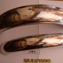 BULTACO SHERPA FENDERS SET FRONT AND REAR ALUMINIUM FENDERS BULTACO NEW BULTACO SHERPA MUDGUARDS