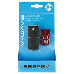 Set lumini cu acumulator M-Wave, Atlas 20 USB