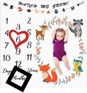 Paturica Milestone subtire pentru fotografii memorabile Animale