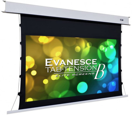 Ecran proiectie electric, 265.7 x 149 cm, incastrabil in tavan, Tensionat, EliteScreens Evanesce Tab-Tension B, 16:9