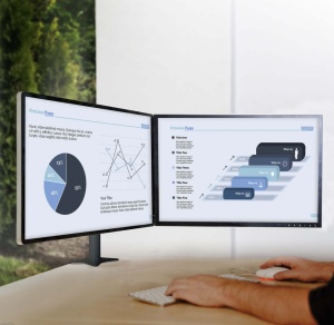 Suport monitor Edbak SV06 pentru 2 monitoare (19"-27")