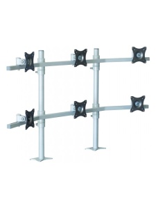 Suport monitor Edbak SV17 pentru 6 monitoare (19"-27")