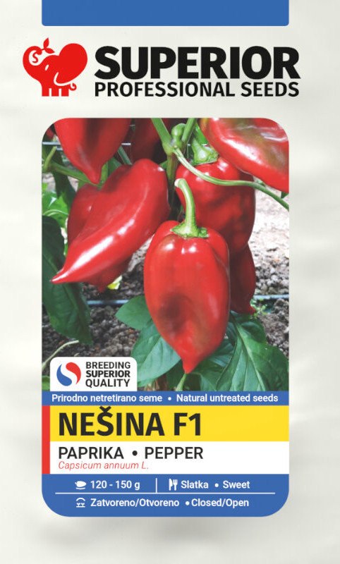 Nesina F1 (1000) seminte ardei capia hibrid nou sarbesc, Superior Seeds