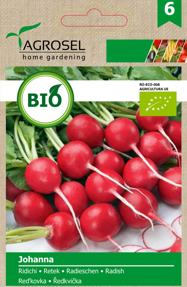 Ridichi de luna BIO Johanna (400 seminte) de ridichi ECO certificat ecologic, Agrosel