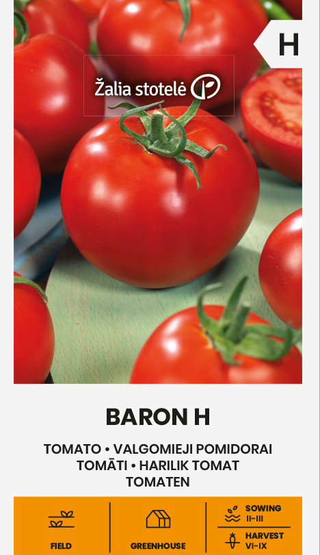 Baron F1 (30 seminte) de rosii cu fructe, uniforme, globulare si uşor aplatizate, Seklos