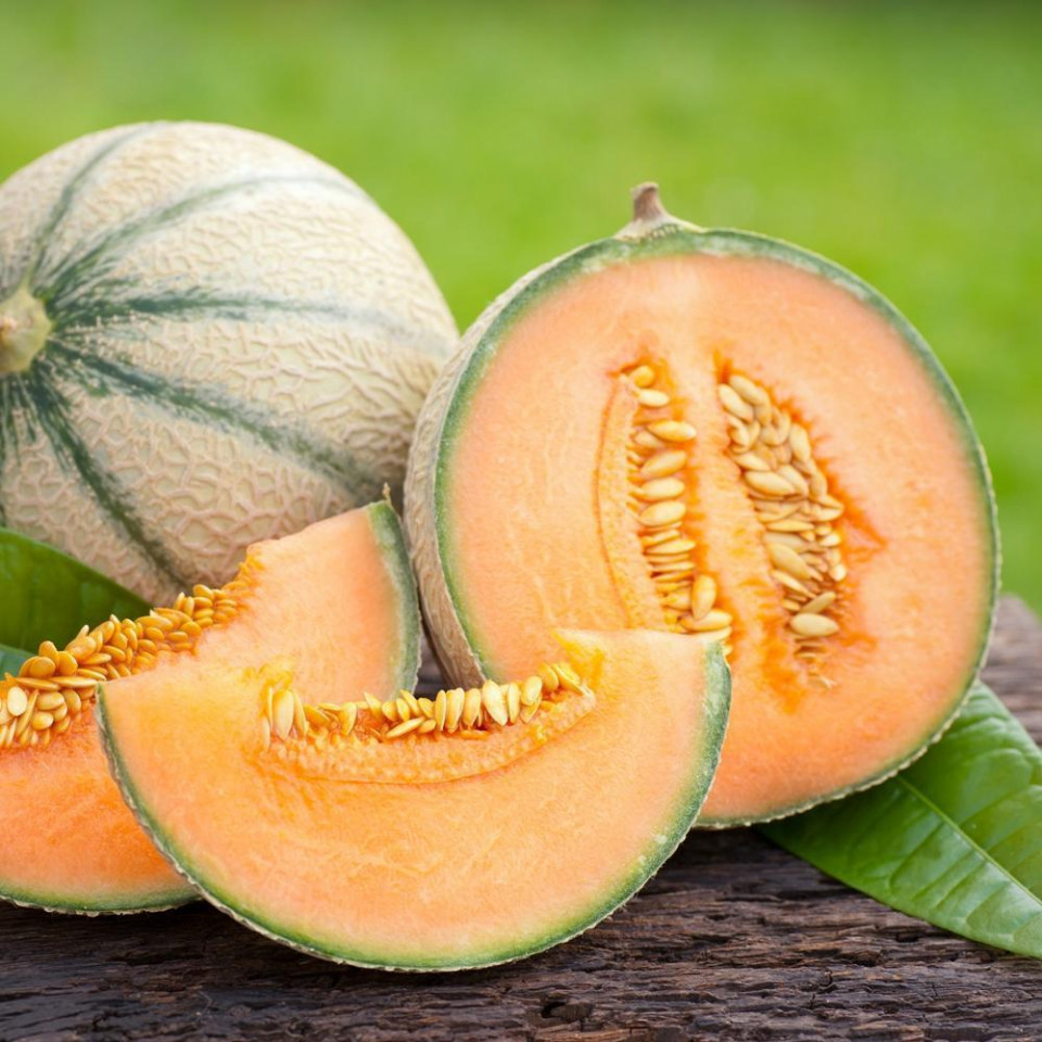 Supermarket F1 (25 seminte) de pepene galben, pulpa portocalie foarte aromata, Prima Sementi