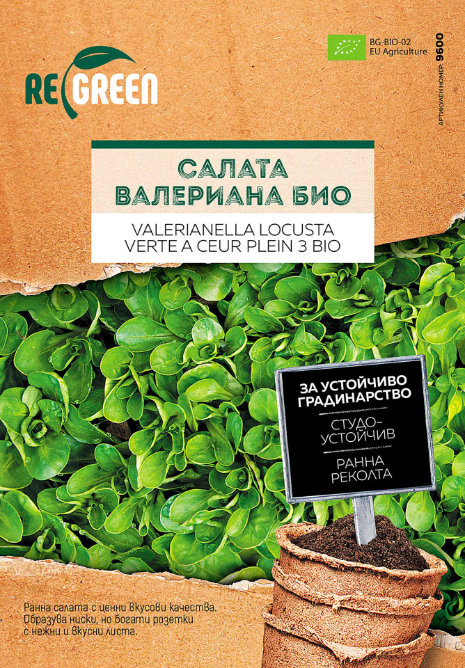 BIO Fetica Valerianella locusta (3 gr) seminte organice de planta medicinala salata Mielului, Laktofol