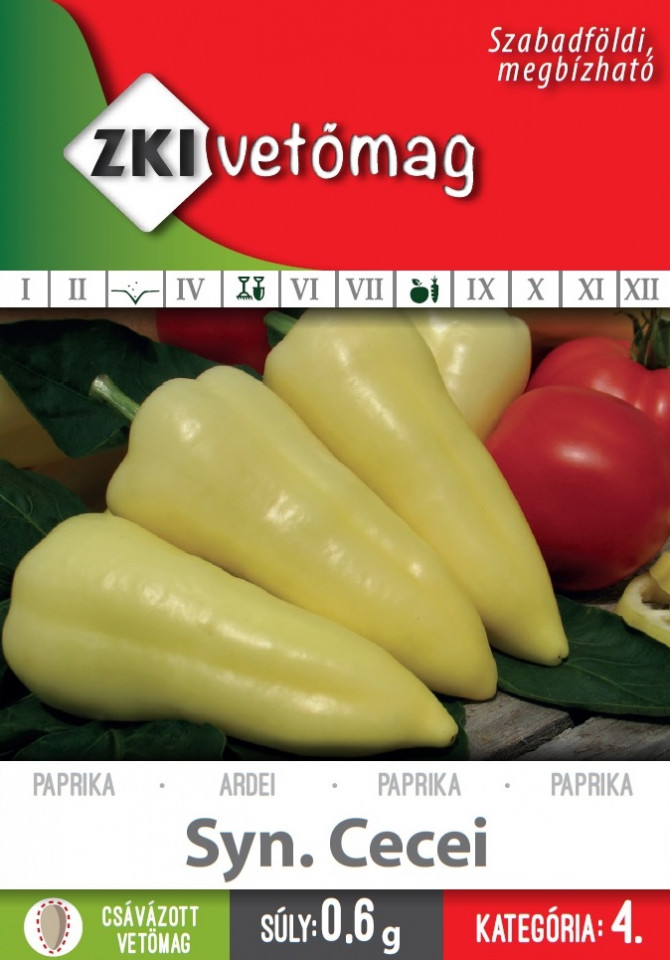 Syn Cecei (70 seminte) de ardei gras productivitate ridicata cu crestere nedeterminata, ZKI