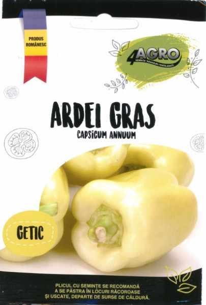 Getic (1000 seminte) de Ardei Gras Getic Soi Timpuriu Romanesc Tip Dolma Foarte Productiv de la 4 Agro