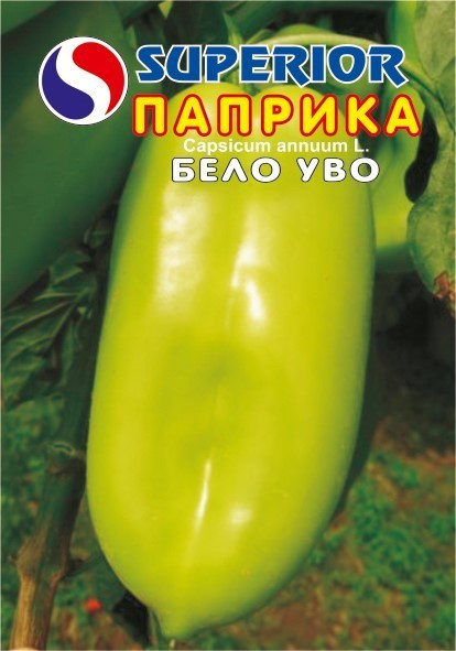 Belo Uvo Ureche Alba (100 gr) seminte ardei kapia soi sarbesc, Superior