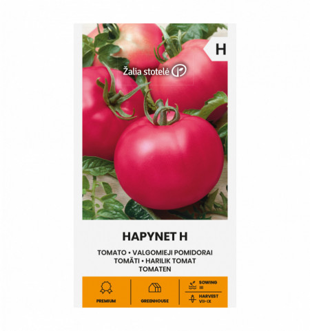 Hapynet F1 (10 seminte) rosii hibrid determinat, fructe rotunde, ușor plate si carnoase, delicioas, de tip zmeura, Seklos