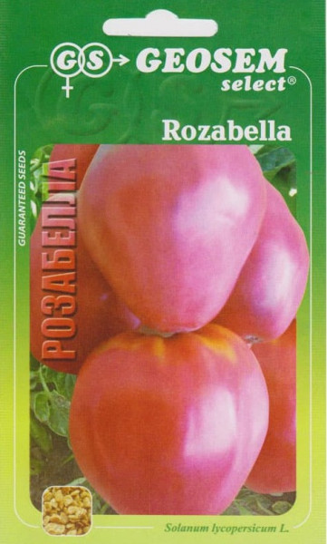 Rozabella (70 seminte) tomate Roze cu Crestere nedeterminata Soi Semitimpuriu pentru Camp, Geosem