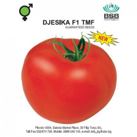Djesika F1 (300 seminte) de tomate cu crestere nedeterminata hibrid extratimpuriu, Biosem Bulgaria