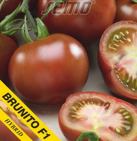 Brunito F1 tip Kumato (30 seminte) de rosii, culoare rosu-maroniu inchis, bogate in gust si textura, Seklos