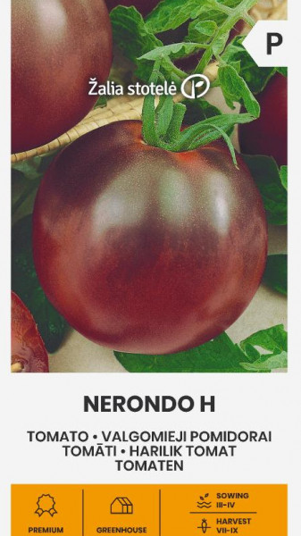 Nerondo F1 (7 seminte) de rosii negre cu coaja subtire, suculente, gustoase, Seklos