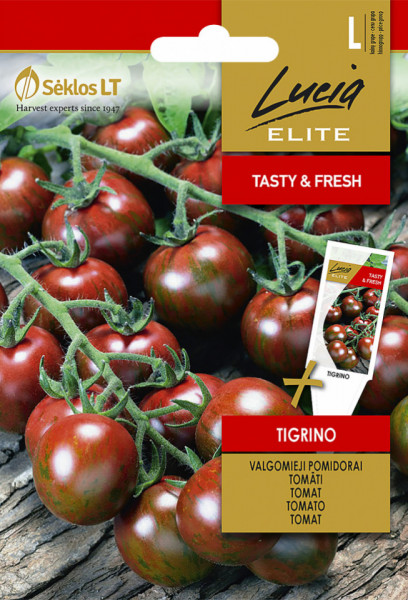 Tigrino (20 seminte) tomate de tip cherry "Tiger", tomate negre, Semo Cehia
