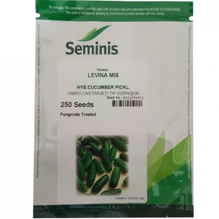 Levina Mix F1 (250 seminte) castraveti cornison hibrid semitimpuriu, Seminis