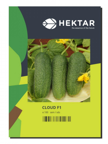 Cloud F1 (500 seminte) castraveti tip cornichon, partenocarpic cu fructe lungi, subtiri de culoare verde inchis, Hektar