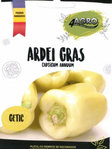 Getic (1000 seminte) de Ardei Gras Getic Soi Timpuriu Romanesc Tip Dolma Foarte Productiv de la 4 Agro