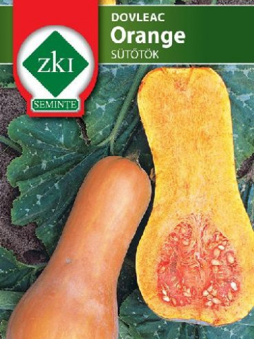 Orange (500 seminte) de dovleac fructul are forma unei pere iar coaja si miezul de culoare portocalie, ZKI