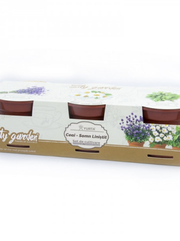 Set de cultivare - Ceai Somn liniștit, Colectia City Garden