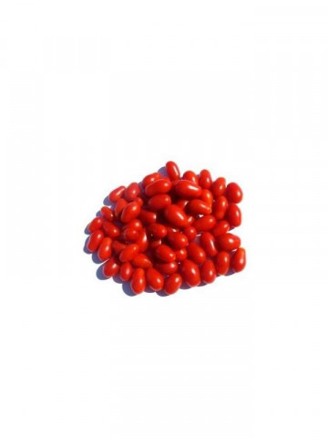 Zuccherino F1 - 100 sem - Seminte de rosii cherry crestere nedeterminata si timpurietate buna cu fructe alungite de culoare rosu aprins foarte dulci si greutate de 20-25 grame/fruct de la Cora Seeds