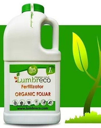 Ingrasamant organic foliar concentrat (1 L), fertilizator bio organic lichid, Lumbreco
