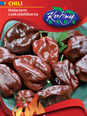 Ardei chili Habanero ciocolatiu (20 seminte), ardei extrem de iute si aromat, Kertimag