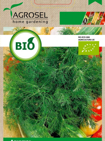 Marar Agromar BIO (1250 seminte), seminte de marar ECO certificat ecologic, planta anuala, aromata, Agrosel