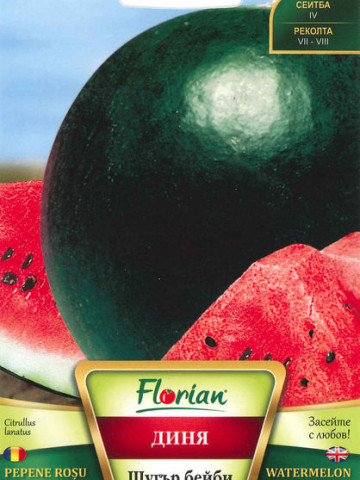 Pepene Rosu Sugar Baby - 500 g - Seminte de Pepene Verde Tip Pata Neagra de la Florian