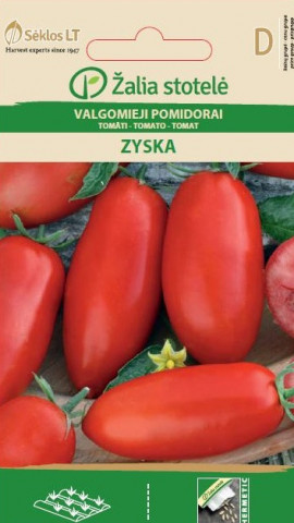 Zyska (30 seminte) de rosii, fructe alungite si carnoase tip San Marzano, Seklos