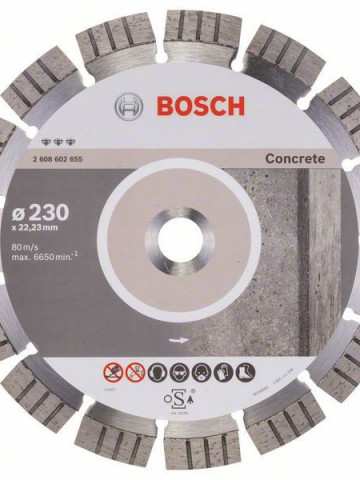 Disc diamantat Best for Concrete 230x22,23x2,4x15mm