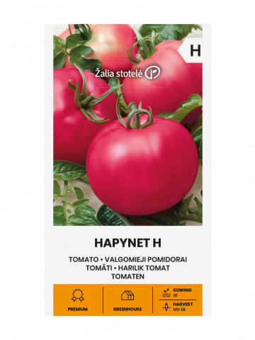 Hapynet F1 (10 seminte) rosii hibrid determinat, fructe rotunde, ușor plate si carnoase, delicioas, de tip zmeura, Seklos