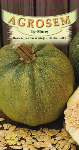 Dovleac Danka Polka (8 seminte) dovleac soi productiv, pentru seminte gustoase, buna calitate, Agrosem