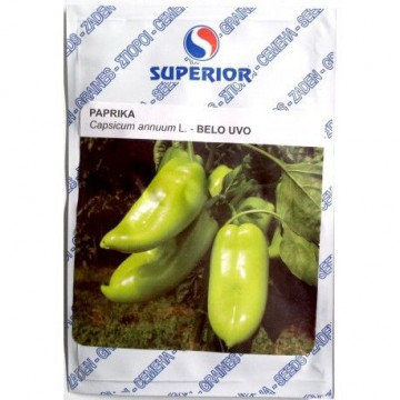 Ardei kapia BELO UVO (URECHEA ALBA) - 50 gr - Seminte Ardei Kapia Soi sarbesc Superior Seeds